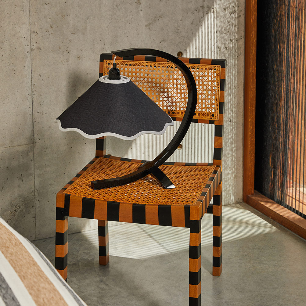 SAMPLE A - Kira Table Lamp - Coal / White