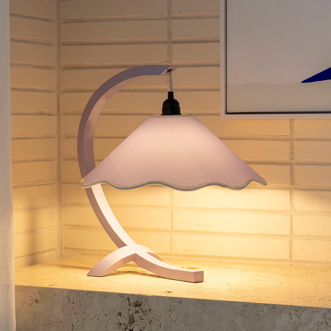 Kira Table Lamp - Lavender / Pale Yellow