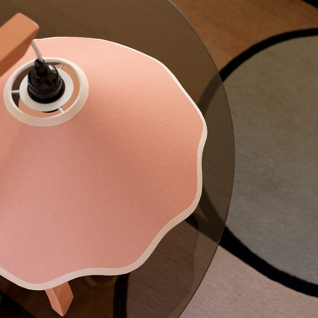 SAMPLE A - Kira Table Lamp - Coral / Cream - Coral base only