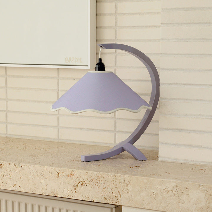 Kira Table Lamp - Lavender / Pale Yellow