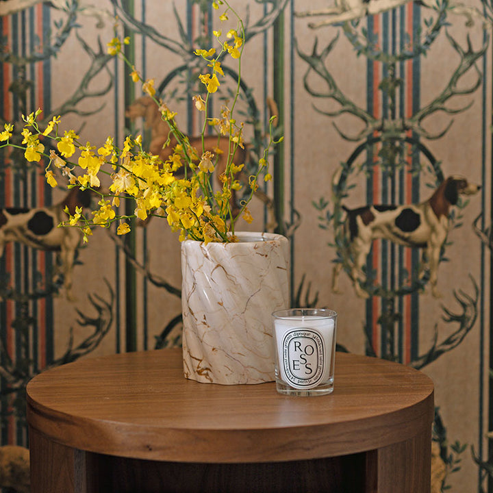 SAMPLE B - Twist Stone Vase - Sofitel Gold