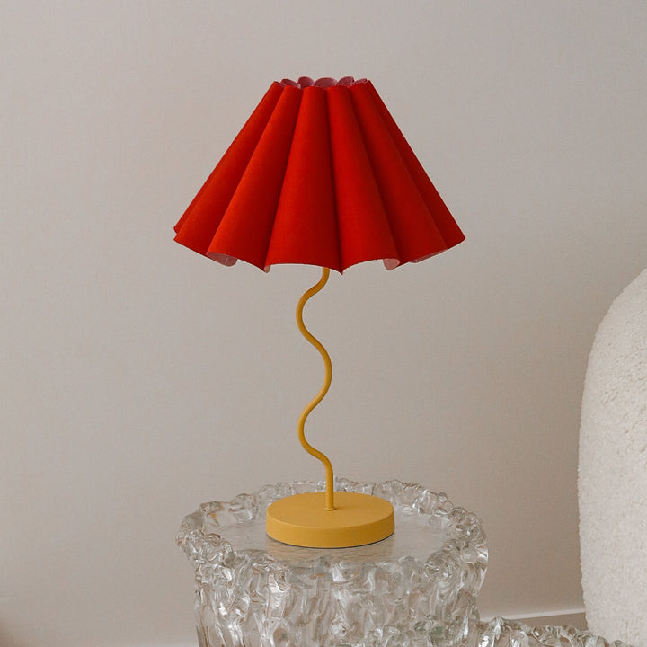 Cora Table Lamp - Rouge / Mustard