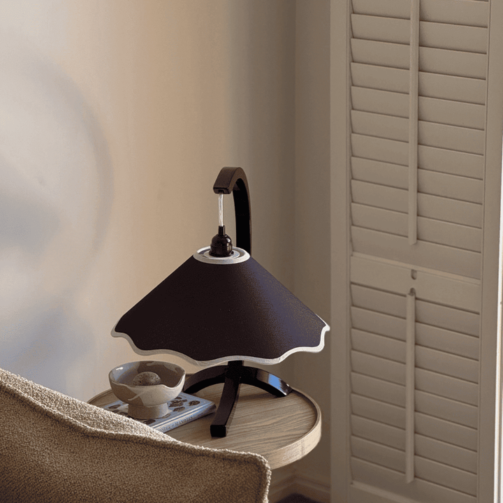 Kira Table Lamp - Coal / White