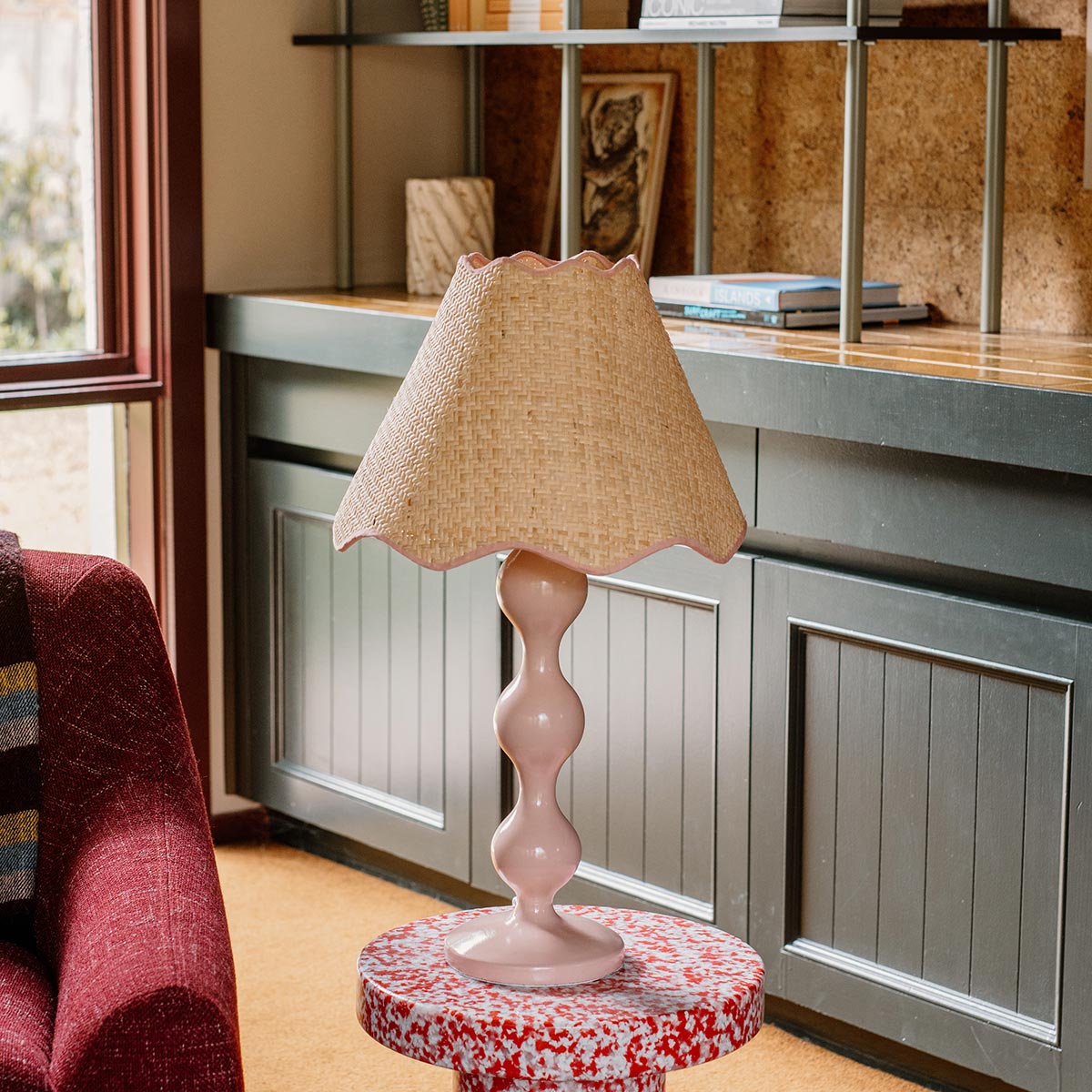 Pink table clearance lamp shades