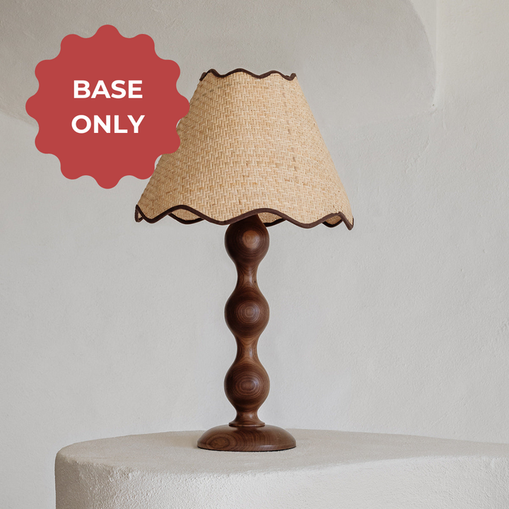 SAMPLE A - Evie Table Lamp - Walnut - Base only