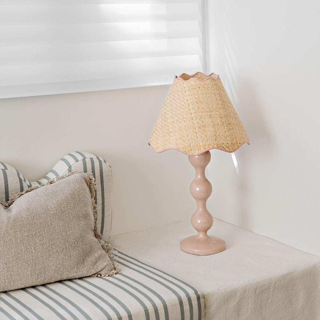 SAMPLE A - Evie Table Lamp - Blush - Shade only