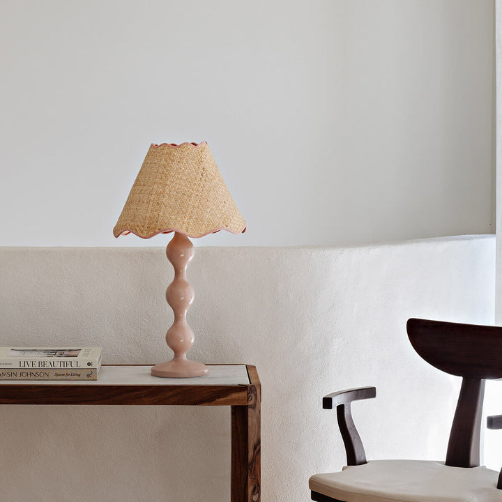 SAMPLE A - Evie Table Lamp - Blush - Shade only