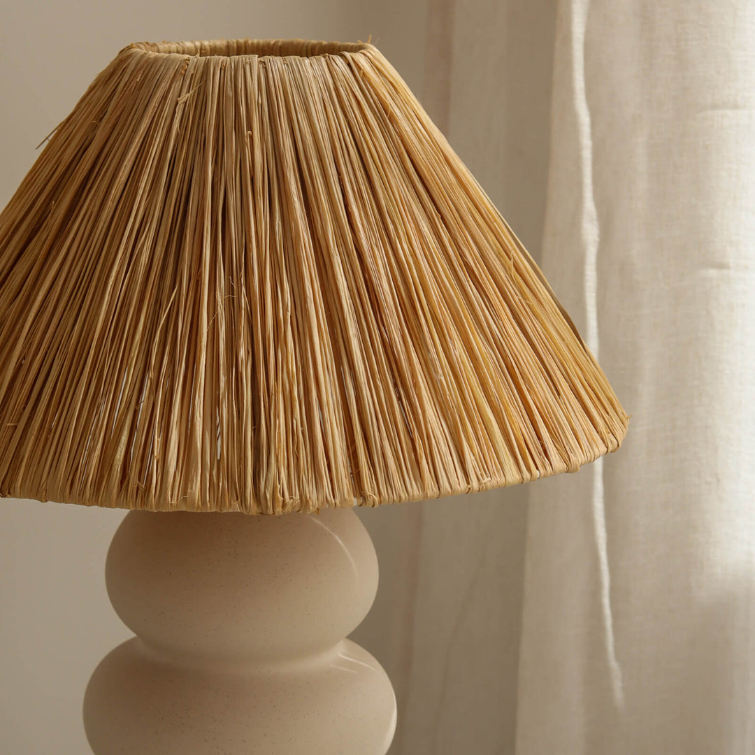 SAMPLE A - Sofia Raffia Table Lamp
