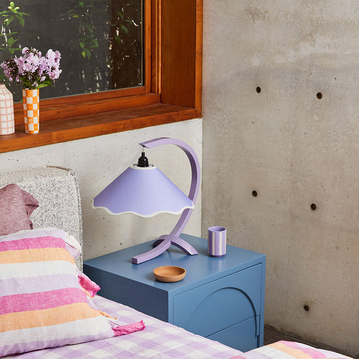 SAMPLE B - Kira Table Lamp - Lavender / Pale Yellow