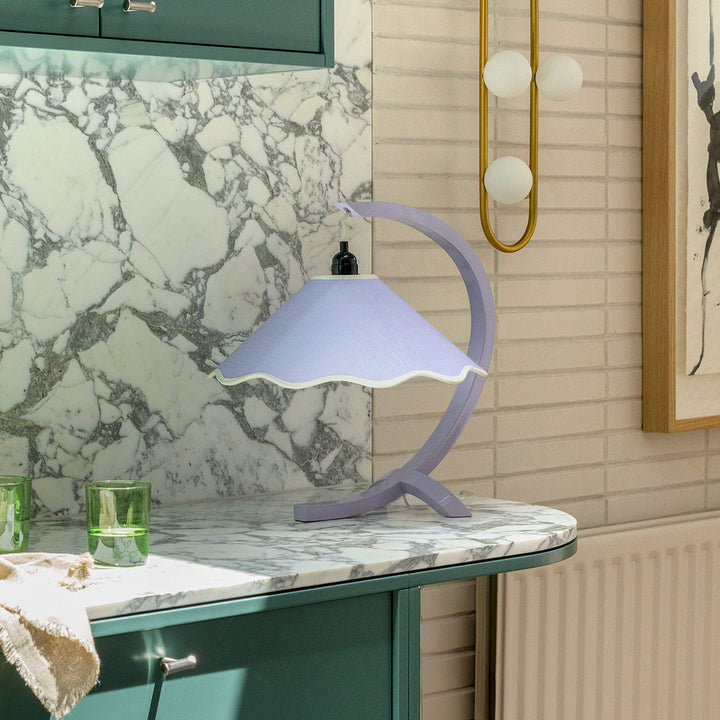 SAMPLE B - Kira Table Lamp - Lavender / Pale Yellow