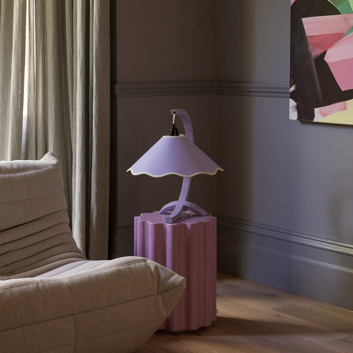 SAMPLE B - Kira Table Lamp - Lavender / Pale Yellow