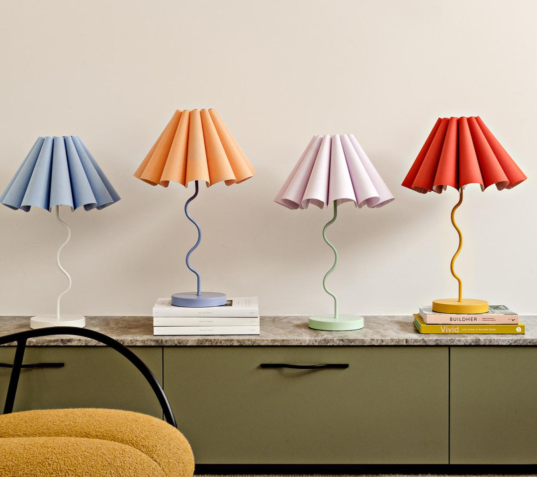 SAMPLE A - Cora Table Lamp - Lilac / Pastel Green