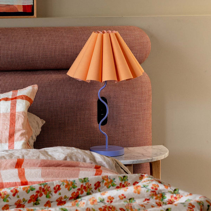 SAMPLE A - Cora Table Lamp - Tropical Peach / Purple
