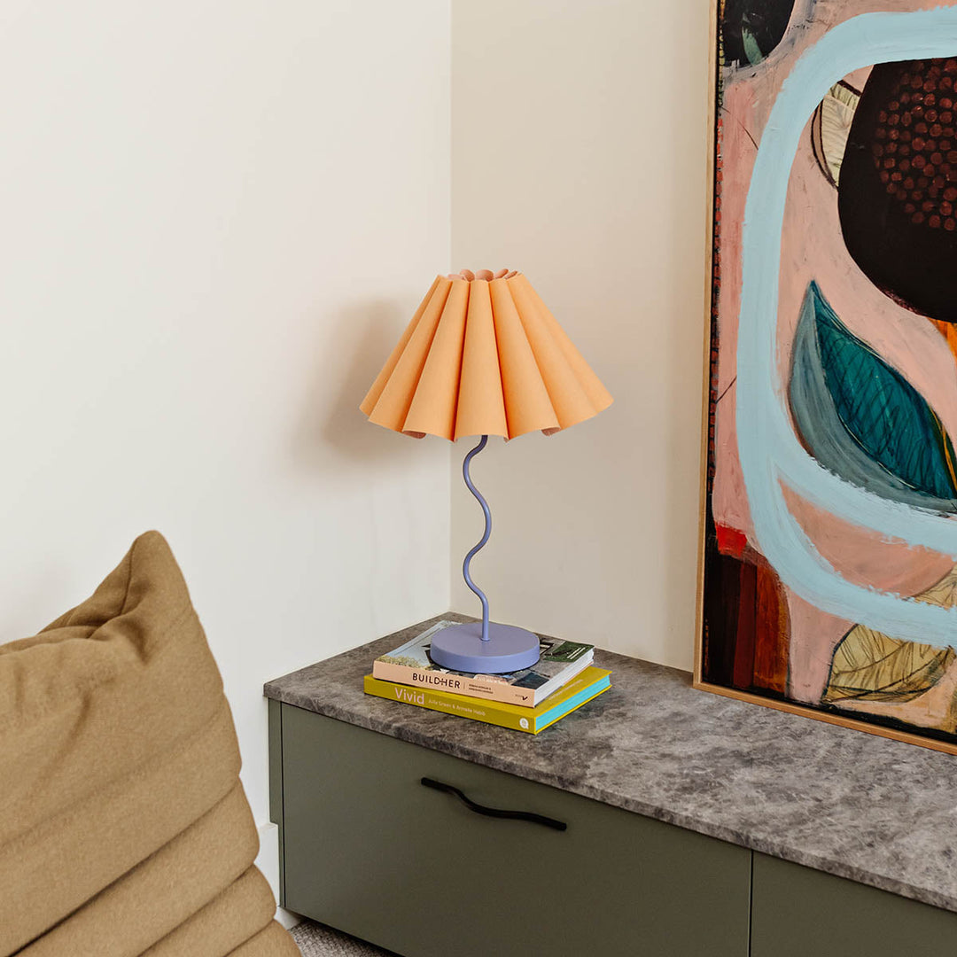 SAMPLE A - Cora Table Lamp - Tropical Peach / Purple