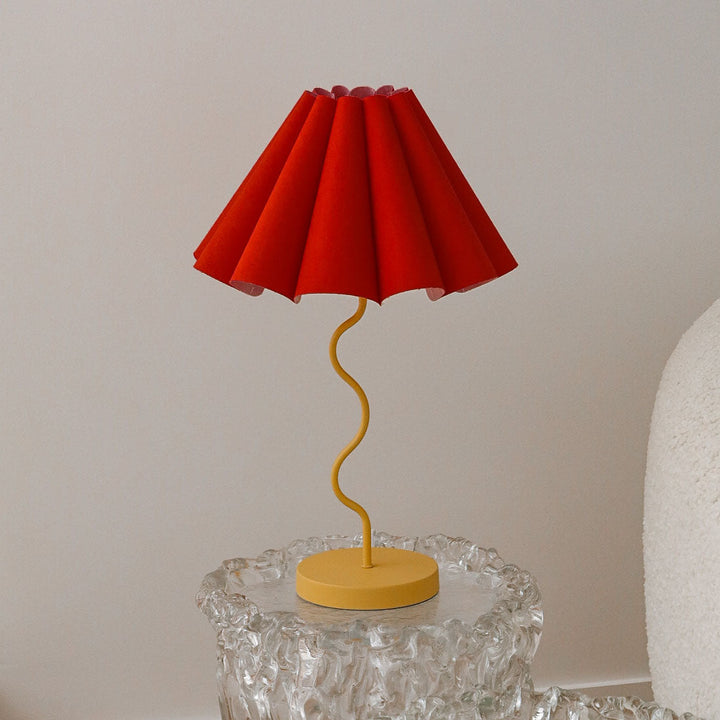 SAMPLE A - Cora Table Lamp - Rouge / Mustard