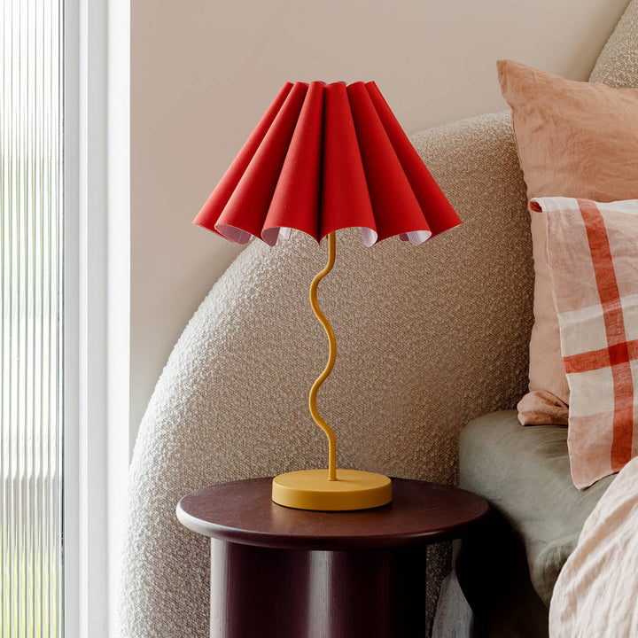 SAMPLE A - Cora Table Lamp - Rouge / Mustard
