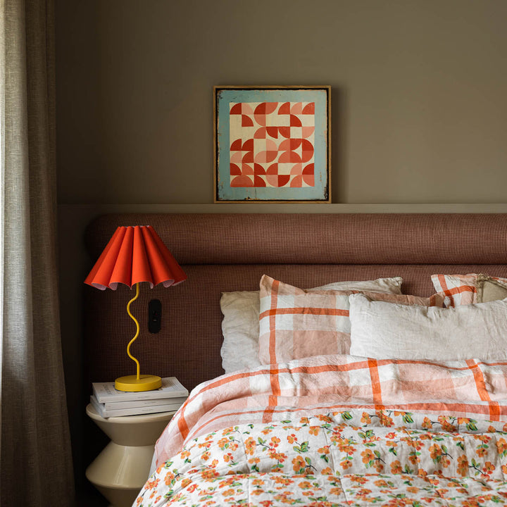 SAMPLE A - Cora Table Lamp - Rouge / Mustard