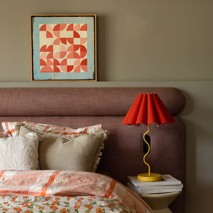SAMPLE A - Cora Table Lamp - Rouge / Mustard
