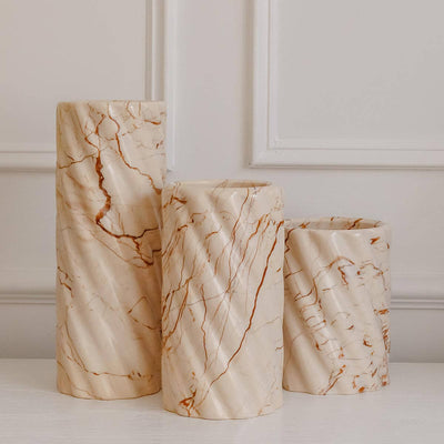 Twist Stone Vase - Sofitel Gold