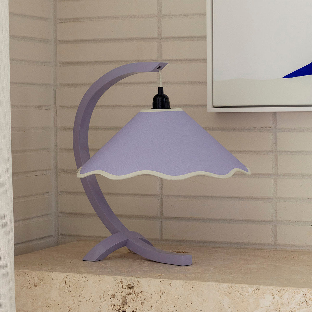 SAMPLE B - Kira Table Lamp - Lavender / Pale Yellow