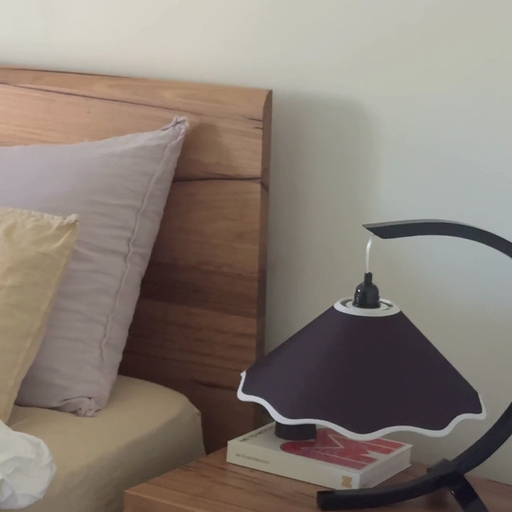 Kira Table Lamp - Coal / White