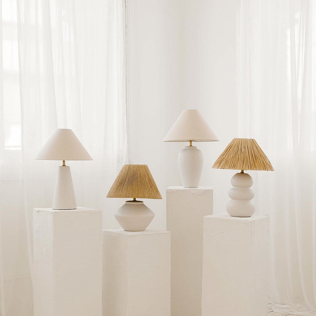 SAMPLE B - Sofia Raffia Table Lamp