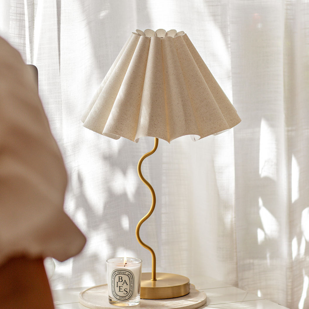 Cora Table Lamp – lifestyle shot in a styled home setting by Paola And Joy